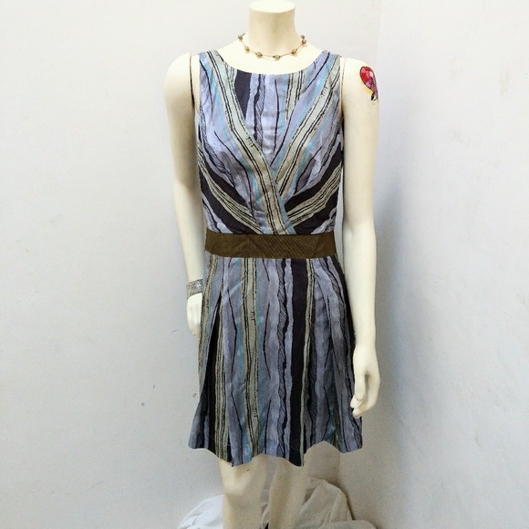 { Anthropologie } hype Silk Dress size 8 - Picture 2 of 7